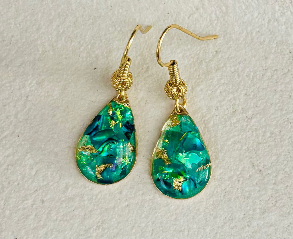 Ocean Aurora Tear Drop Earrings