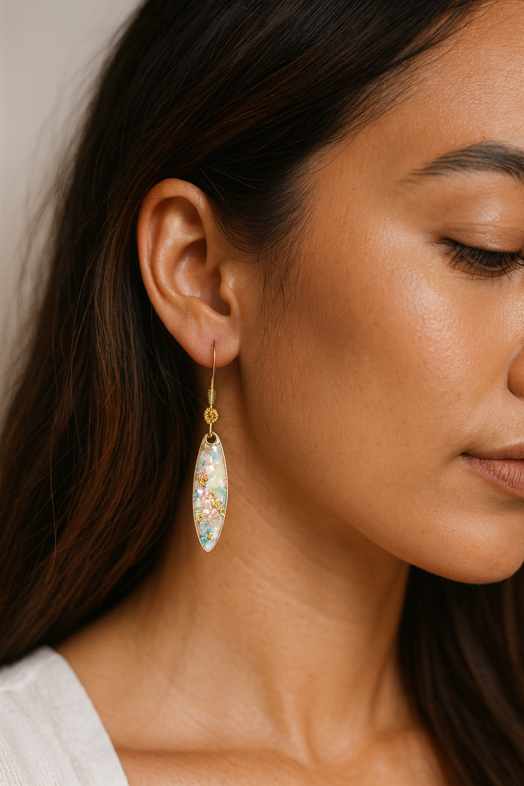 Oceana Pearl Longdrop Earrings