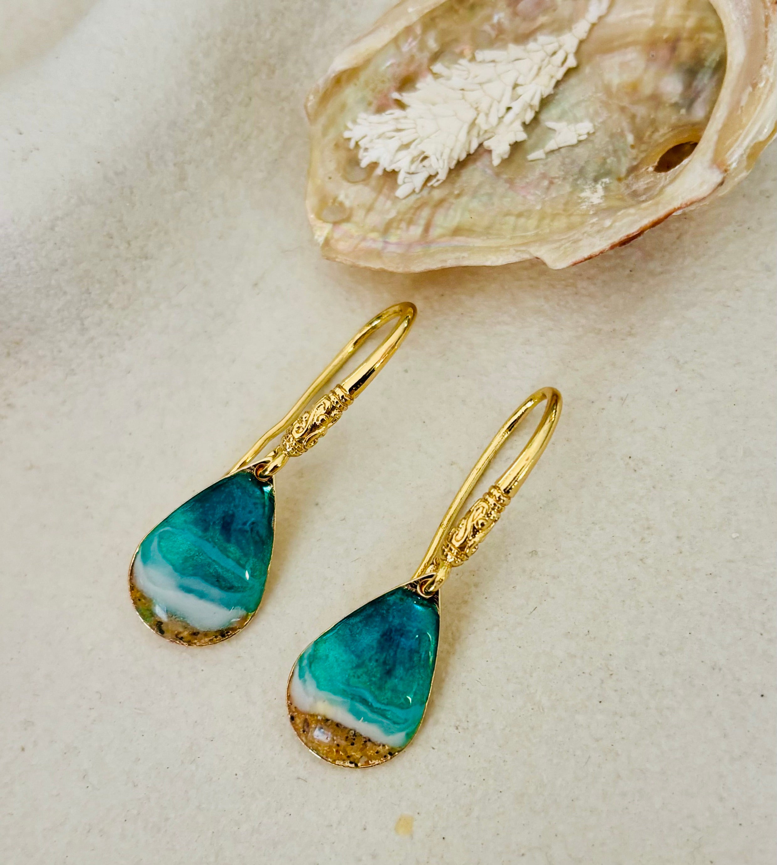 Tidal Embrace Teardrop Earrings