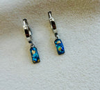 Velvet Tide Small Rectangle Huggie