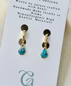 Isla Blue Teardrop Huggies