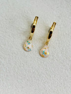 Oceana Pearl Small Teardrop Huggies