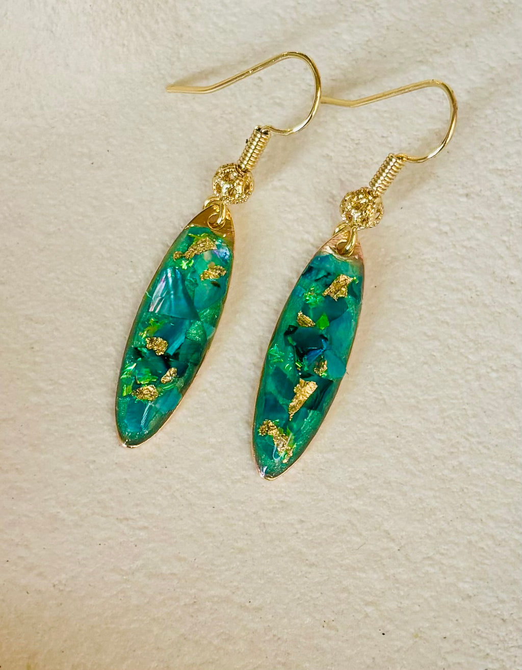 Ocean Aurora Long Drop Earrings