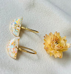 Oceana Pearl Crescent Earrings