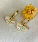 Oceana Pearl Crescent Earrings