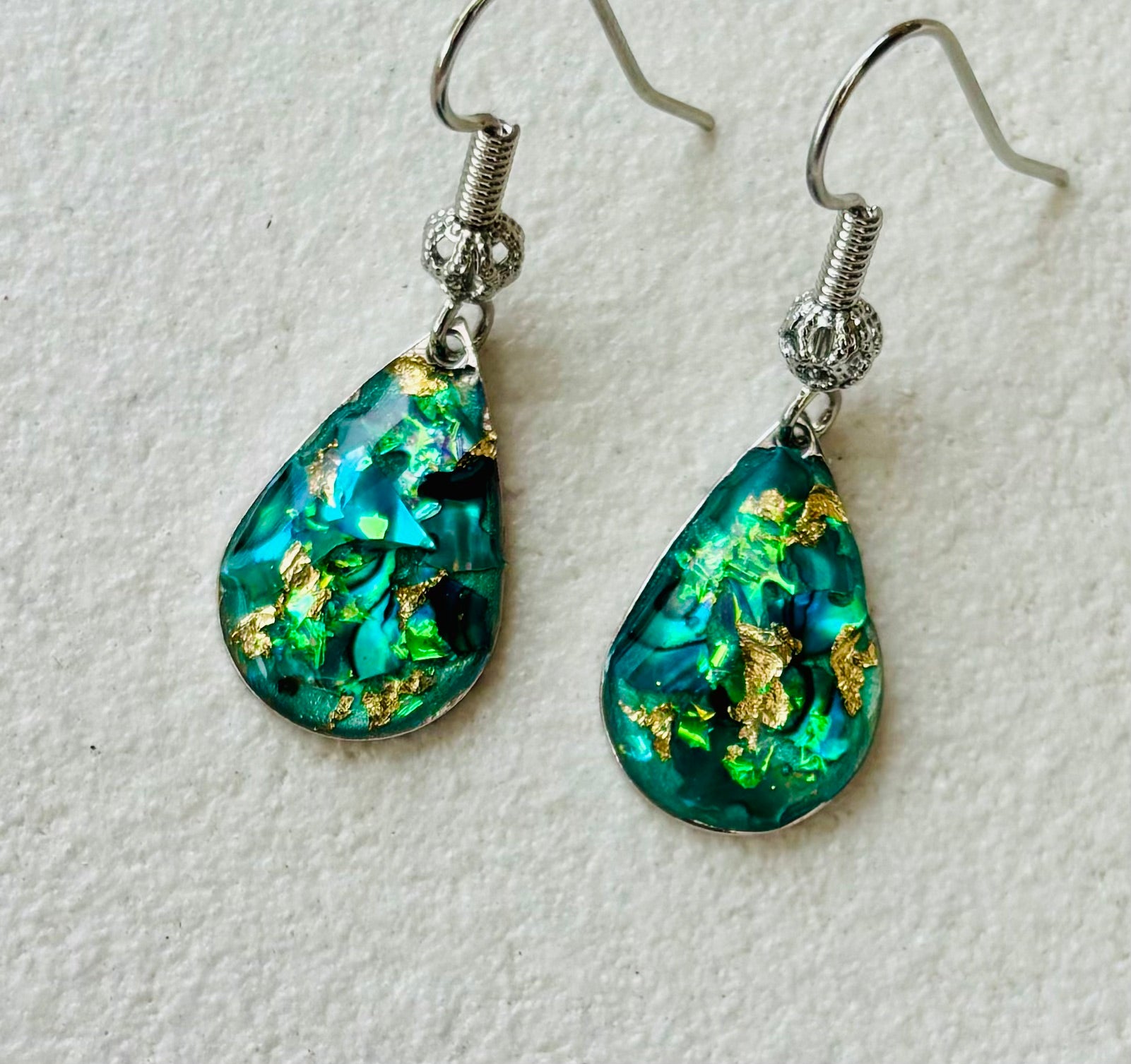 Ocean Aurora Tear Drop Earrings