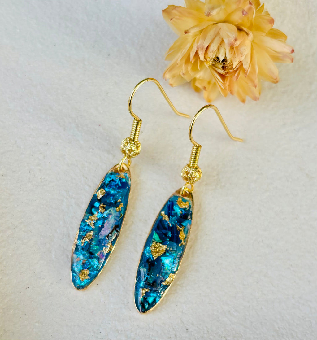 Velvet Tide Long Drop Earrings
