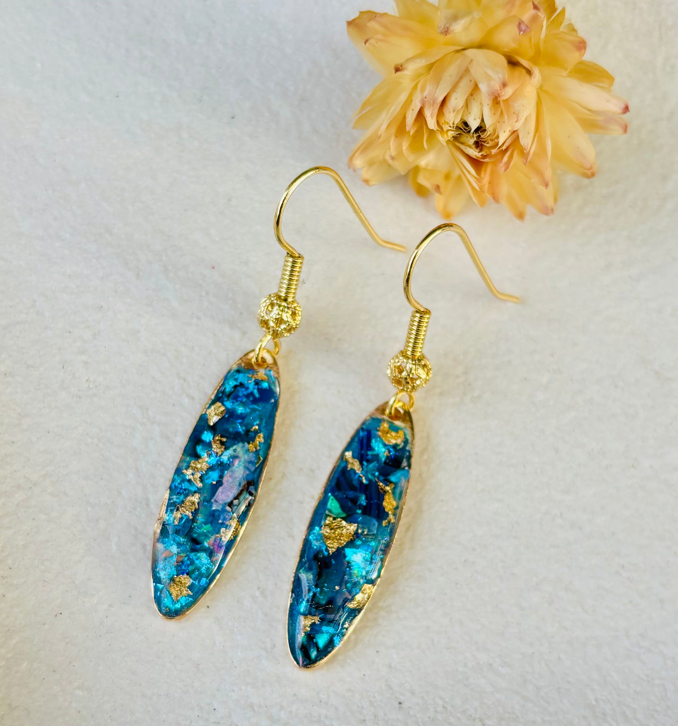 Velvet Tide Long Drop Earrings