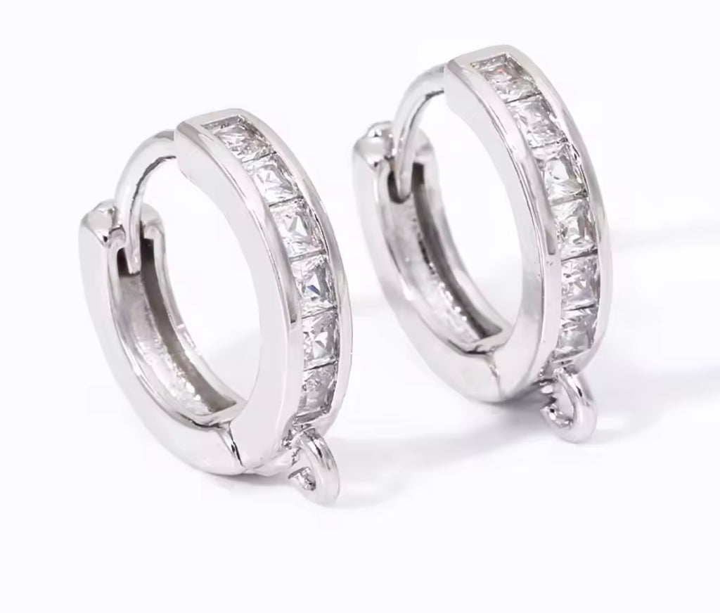 Rainbow Reef Rectangle Huggie