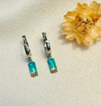 Tidal Embrace Small Rectangle Huggie